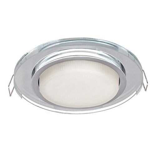 Светильник Ecola Gx53 H4 5310 Glass Стекло круг хром FM53RNECH